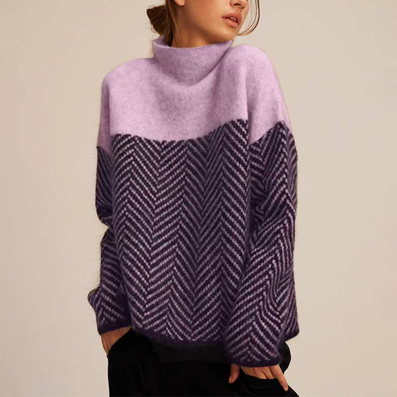 ANDREA I STYLISCHER ROLLKRAGENPULLOVER