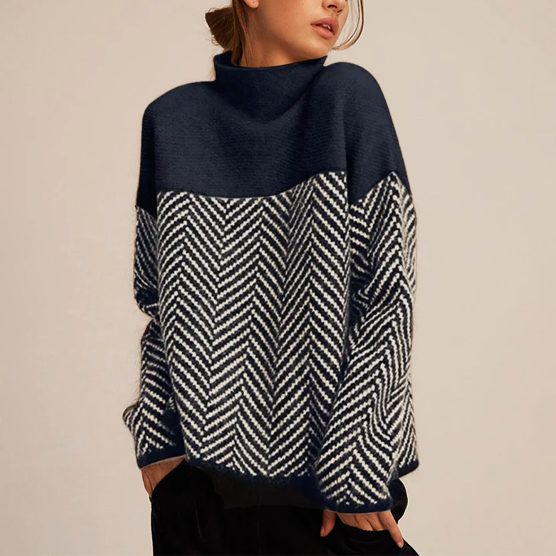 ANDREA I STYLISCHER ROLLKRAGENPULLOVER