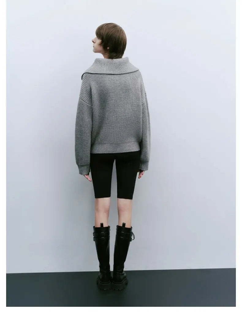MARGIT I PULLOVER MIT KURZEM REISSVERSCHLUSS