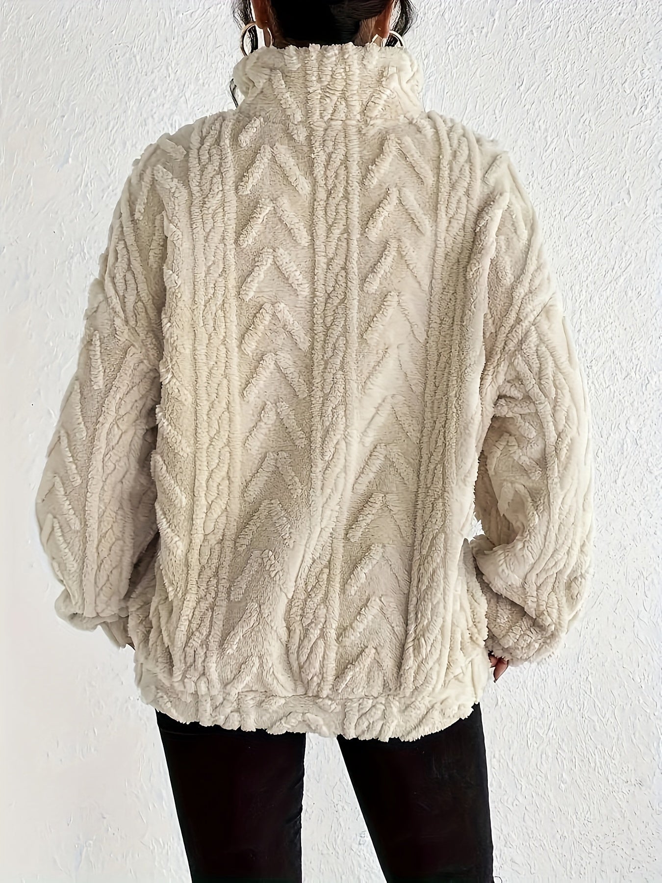 ROSWITHA I FLEECE-STRICKPULLOVER