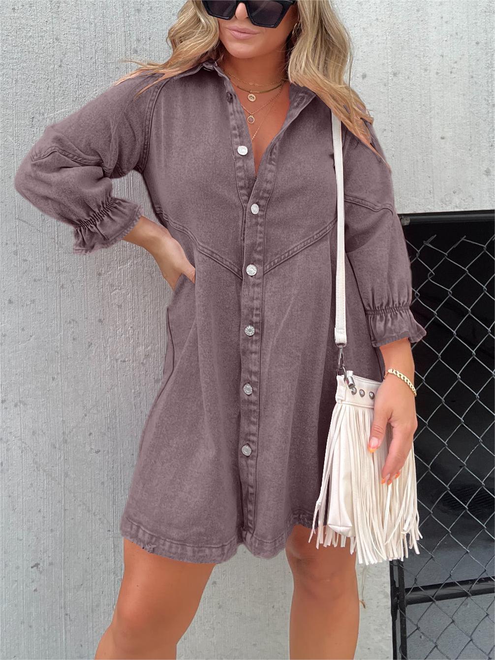 Eliana™ - Lässiges Denim-Kleid