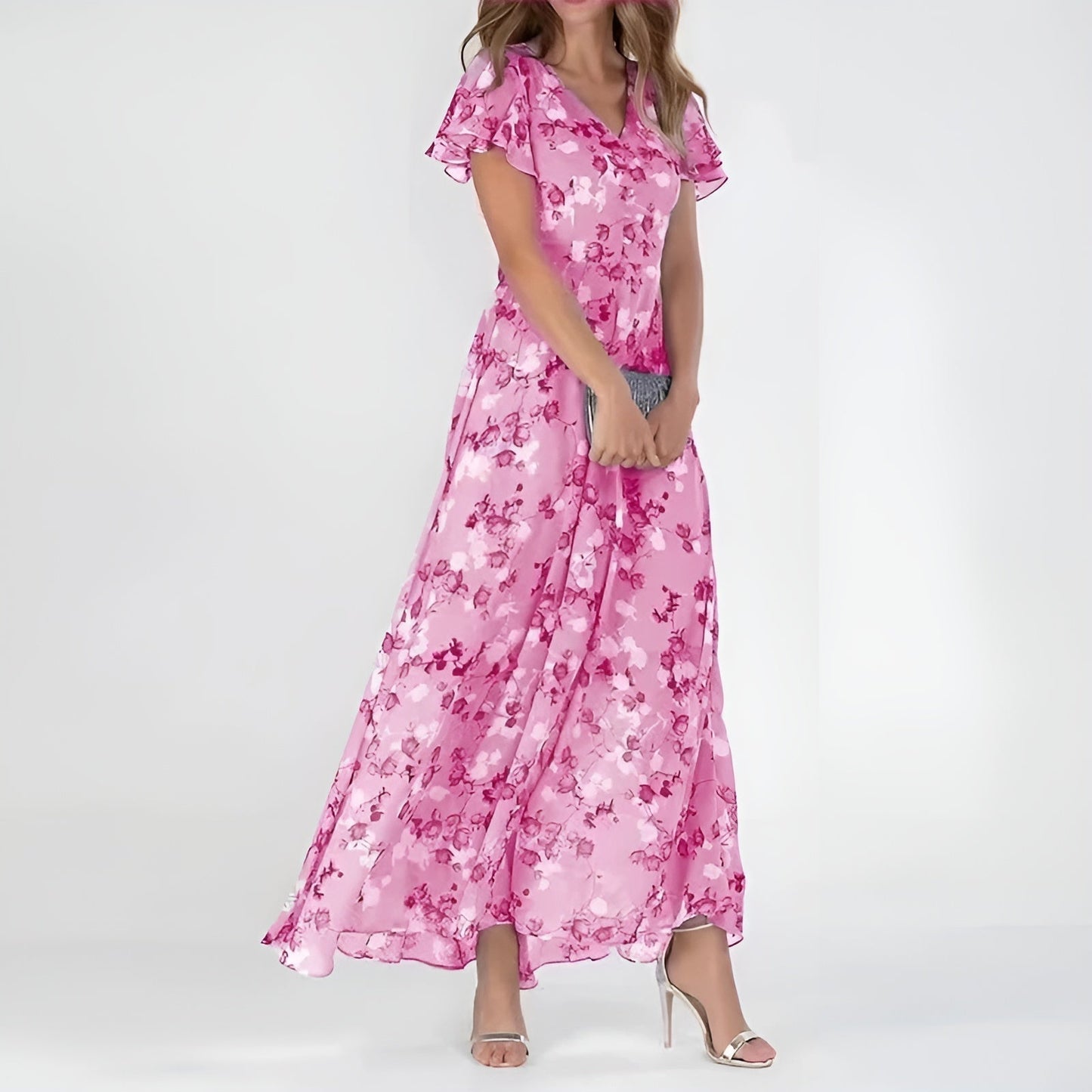 AMBER I GERAFFTES BLUMENKLEID