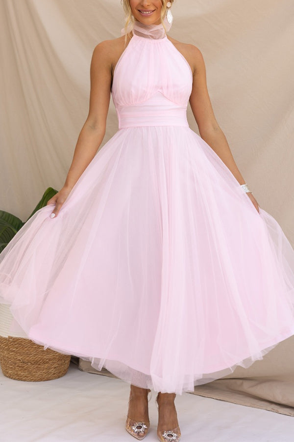 Rose - Kleid mit langem Rock