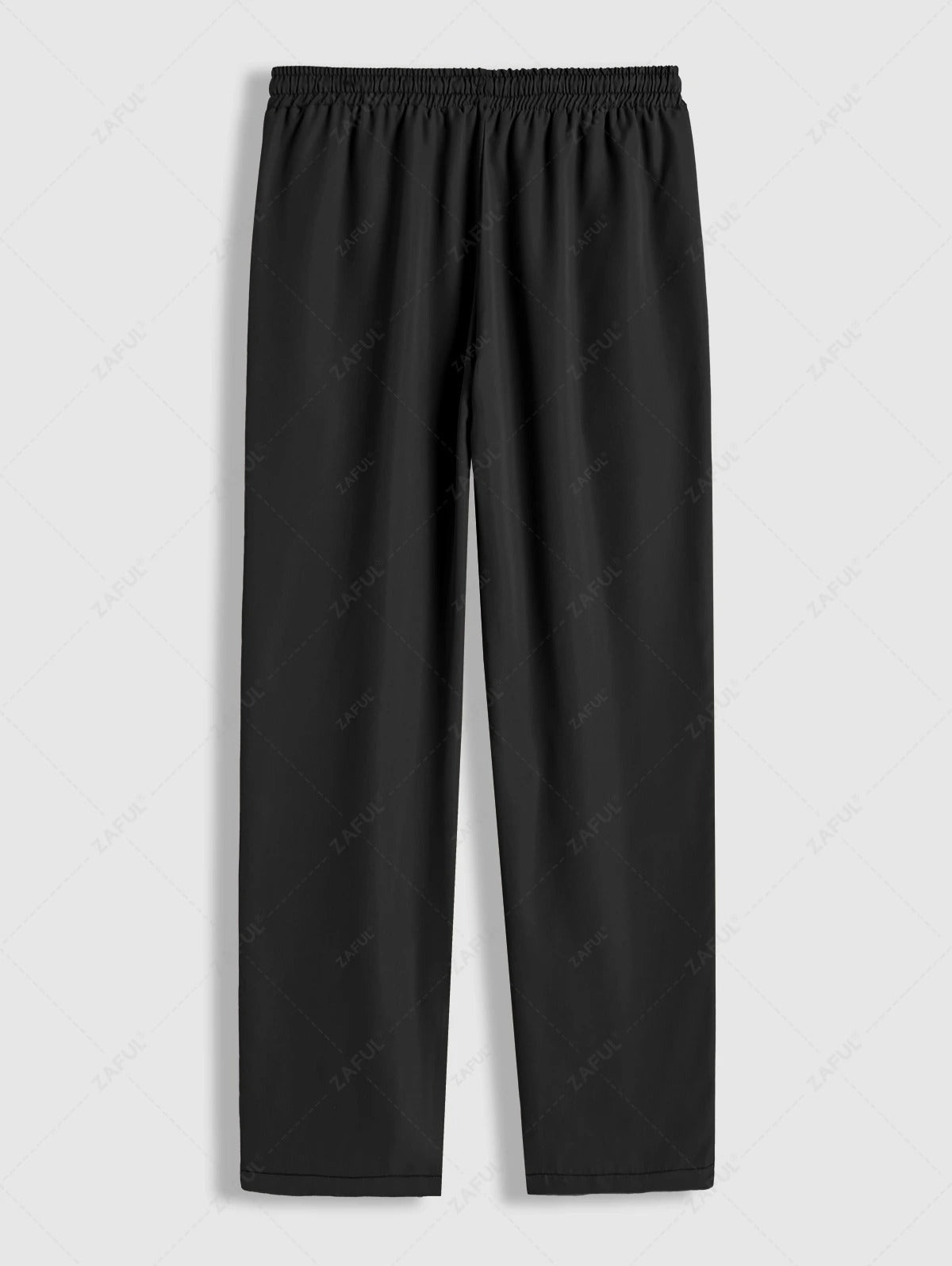 Das Dorian Vale – Jacquard Camp Collar Hemd & Jogginghose in Schwarz