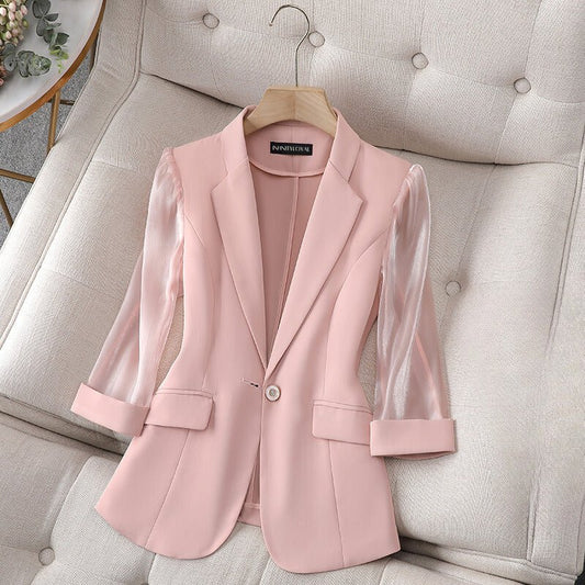 JOLINDE I ELEGANTER BLAZER MIT SPITZENÄRMEL