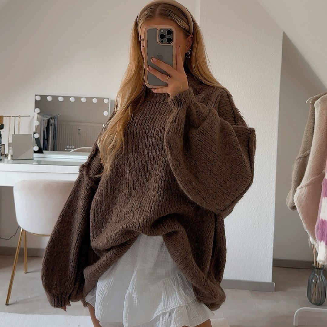 NORA I ÜBERGRÖßER STRICKPULLOVER