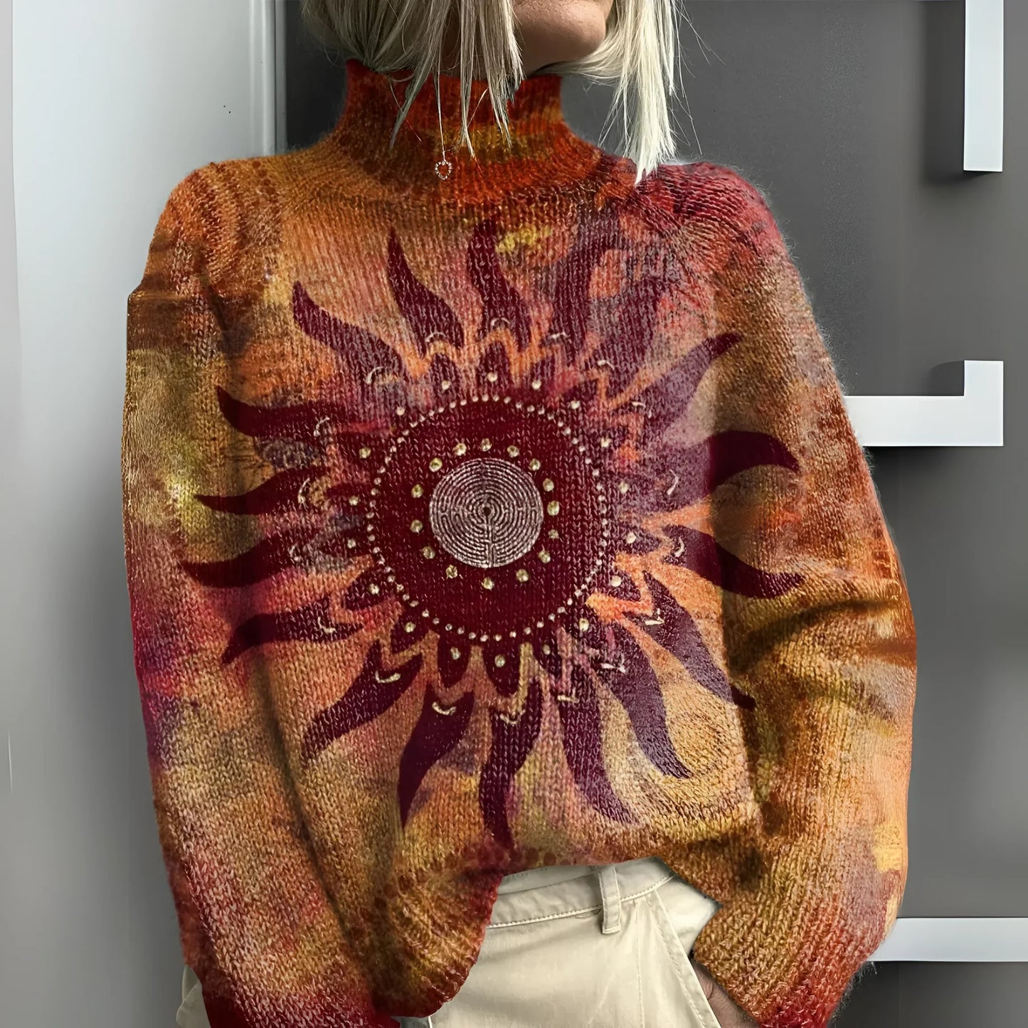 TABEA I BEDRUCKTER PULLOVER