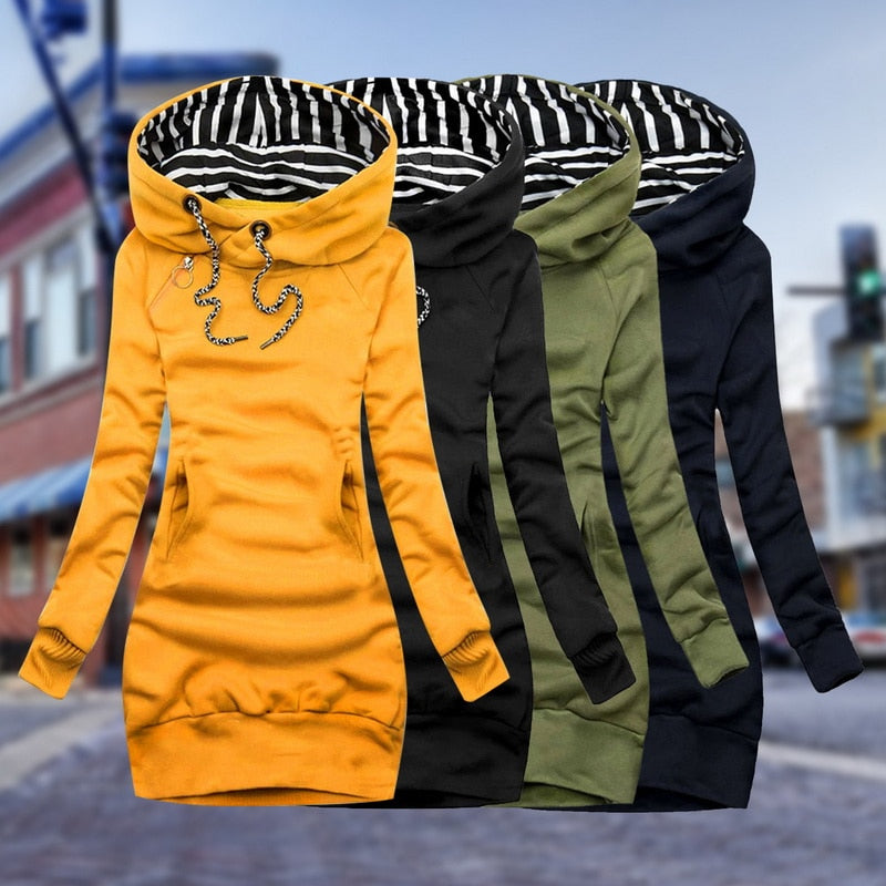 LEANA - WINTERPULLOVER MIT KAPUZE