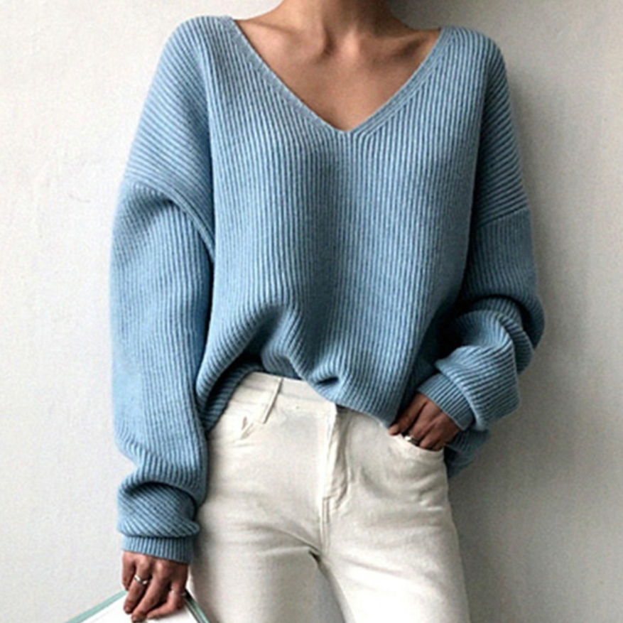 KERSTIN I STRICKPULLOVER MIT V-AUSSCHNITT