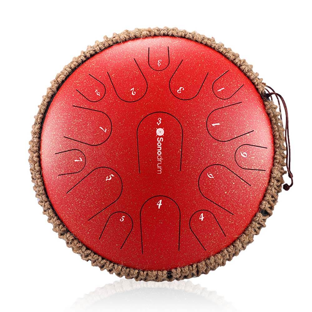 Sonodrum Zungentrommel - "Premium" - Handgefertigt - 35,5cm - 15 Zungen - C-Dur