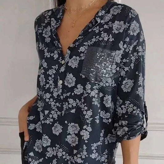 Sienna | Long-Sleeve Floral Blouse