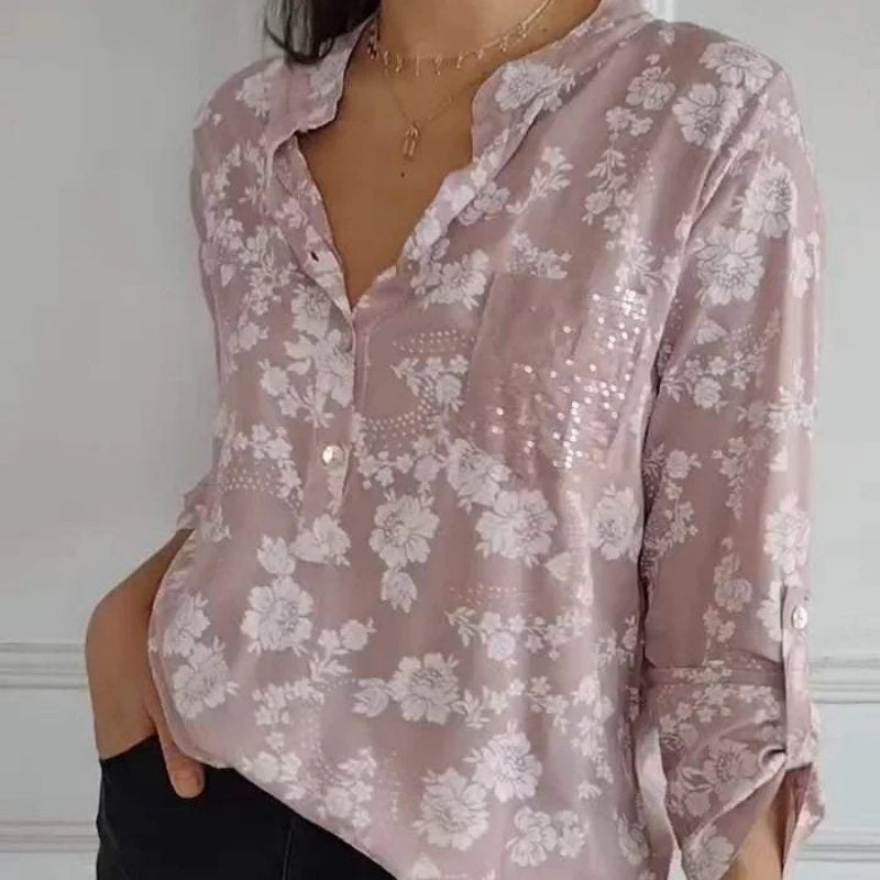 Sienna | Long-Sleeve Floral Blouse
