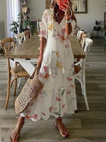 Dianna - Boho Kleid mit Bauchbedeckung