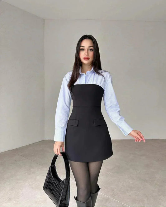 BARBARA I LANGÄRMELIGES MINIKLEID