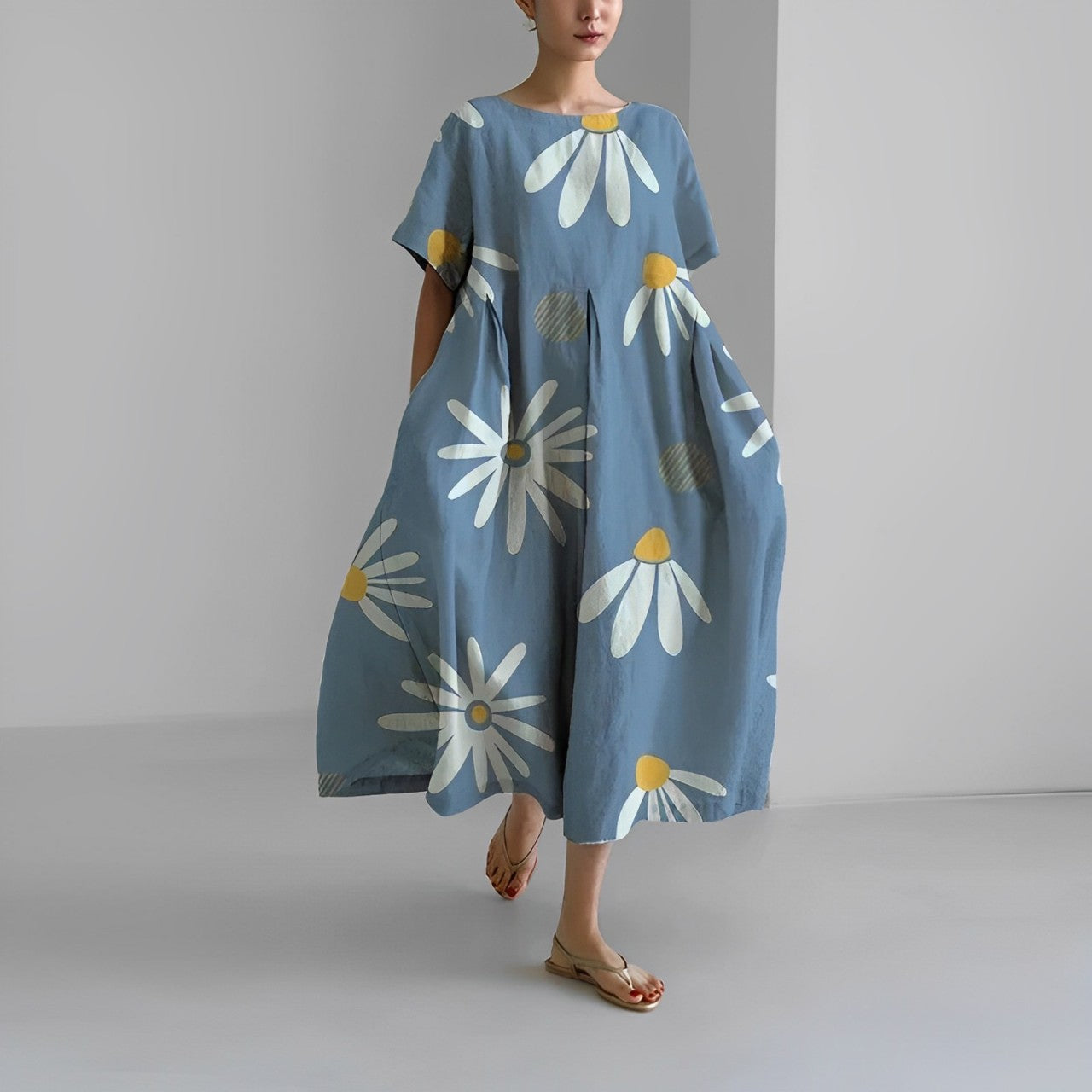 DAISY I ELEGANTES SWING-MIDIKLEID