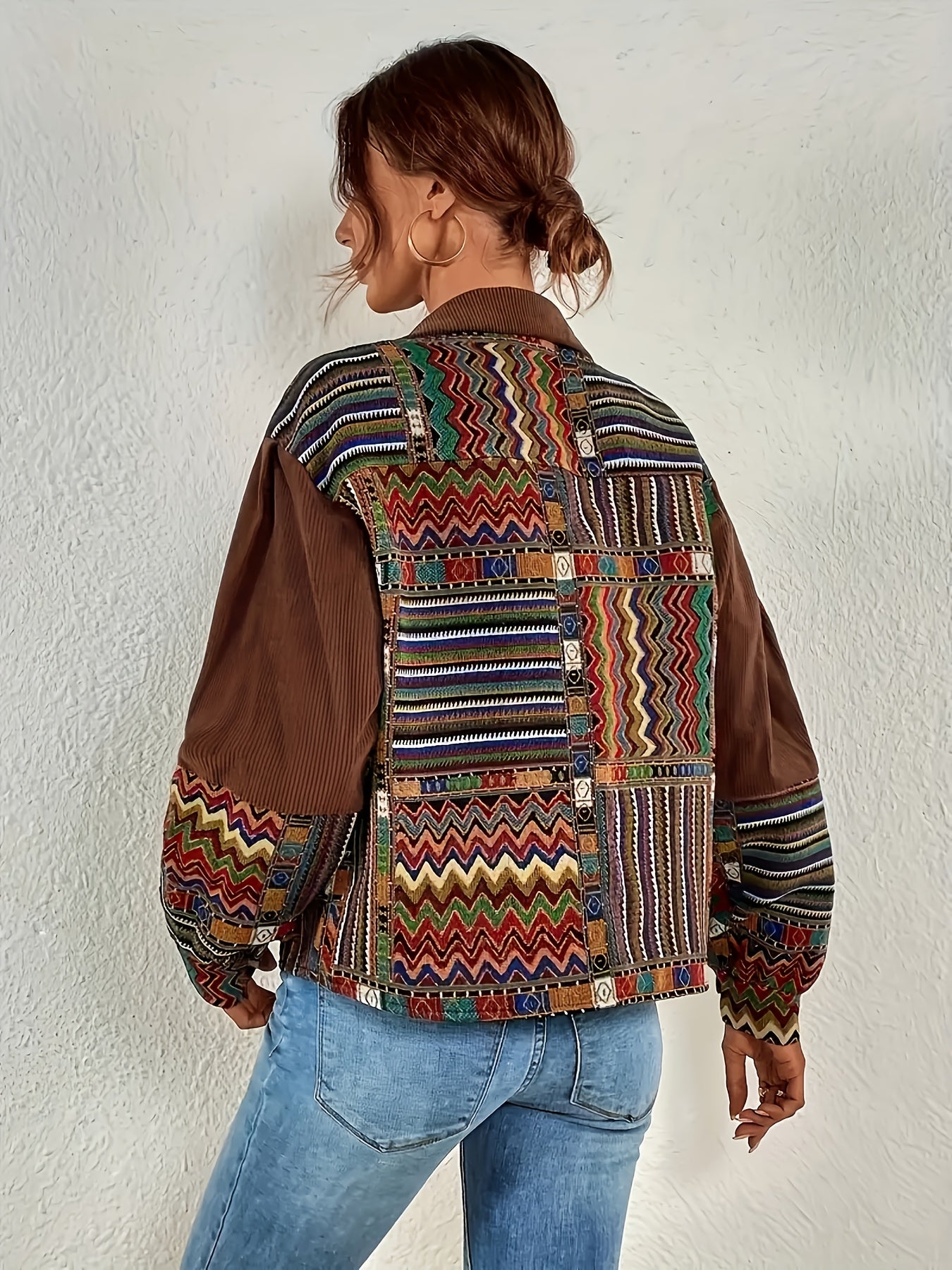 ZELINA I KORDJACKE MIT ETHINENDRUCK