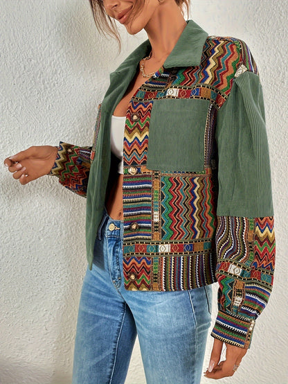 ZELINA I KORDJACKE MIT ETHINENDRUCK