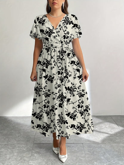 THEODEHILDE I GEBLÜMTEM MAXIKLEID