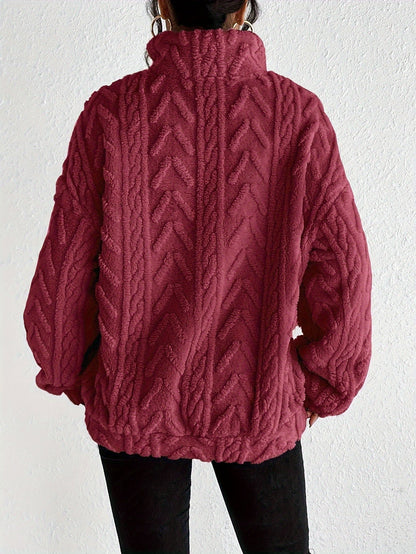 ROSWITHA I FLEECE-STRICKPULLOVER