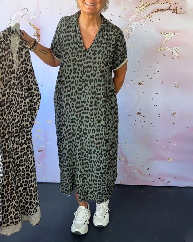 KATJA I KLEID MIT LEOPARDENMUSTER