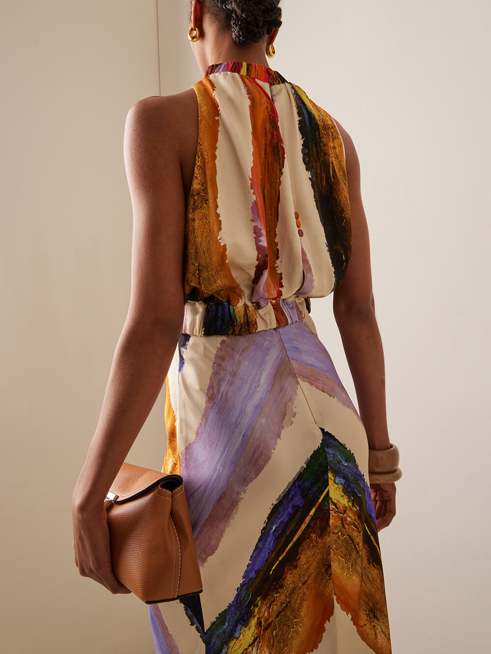 ELSEBETH I TOP MIT ABSTRAKTEM DRUCK