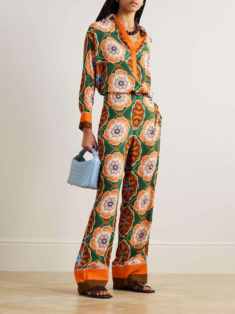 PAULINE I SET AUS OBERTEIL UND HOSE MIT RETROMUSTER