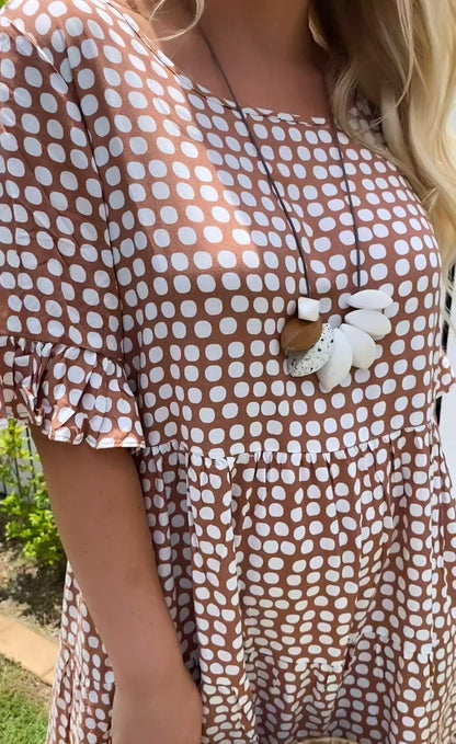 Midi-Kleid mit kurzen Ärmeln Michelle™