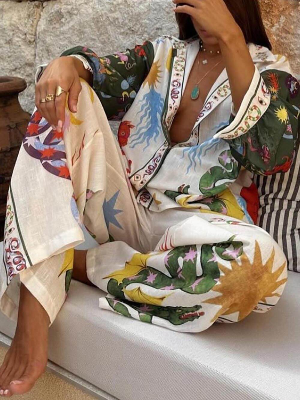 EMMI I LANGARM-SHIRT & HOSEN-SET