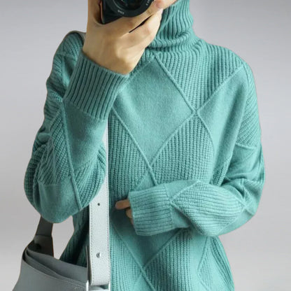 GISELLA I ROLLKRAGENSTRICKPULLOVER