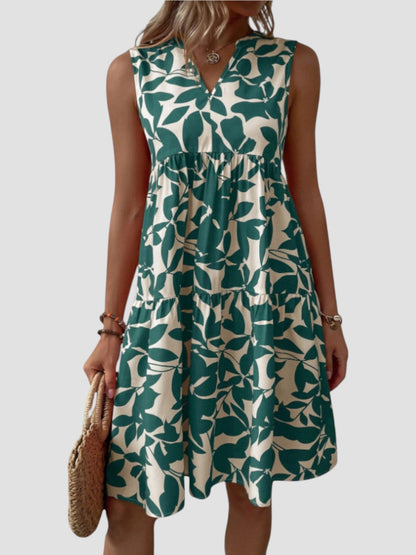 SERAPHINE I ÄRMELLOSES GEBLÜMTES KLEID