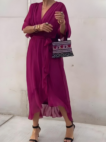 Zari - Langes elegantes Sommerkleid