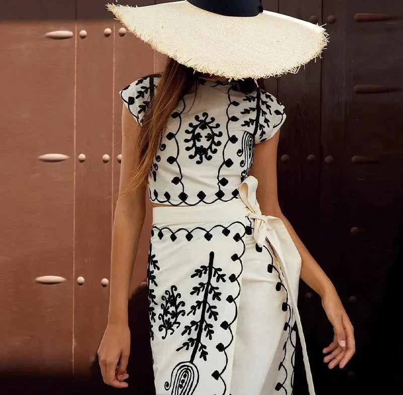 YASMINE I ZWEITEILIGES SET MIT AUFDRUCK