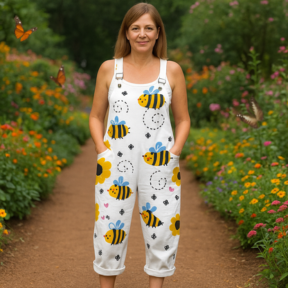 ELFRUN I VINTAGE BEDRUCKTER JUMPSUIT