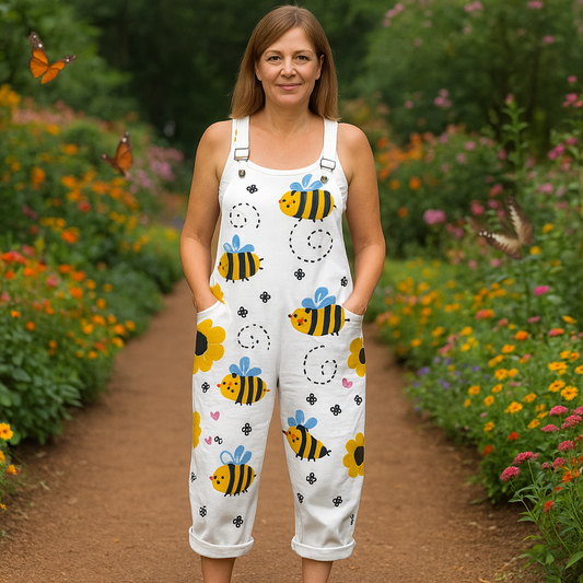 ELFRUN I VINTAGE BEDRUCKTER JUMPSUIT