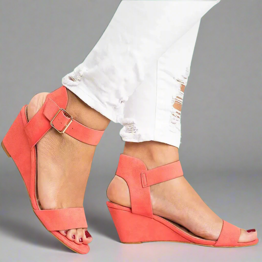 GUNDELINDE I BEQUEME KEILABSATZ-SANDALEN