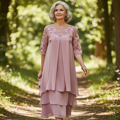 FRIEDELE I LUXURIÖSES BESTICKTES KLEID