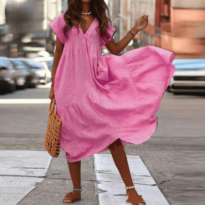 Silvia – Elegantes Kleid mit Bauchbedeckung