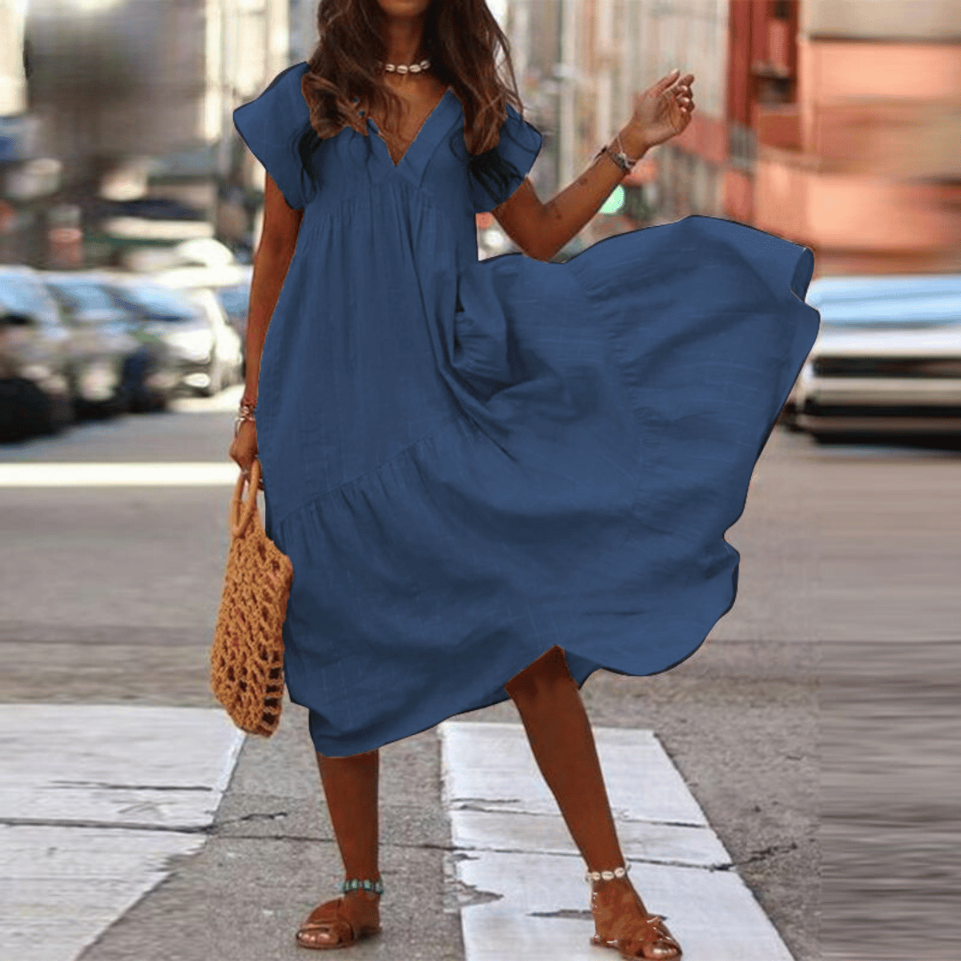 Silvia – Elegantes Kleid mit Bauchbedeckung