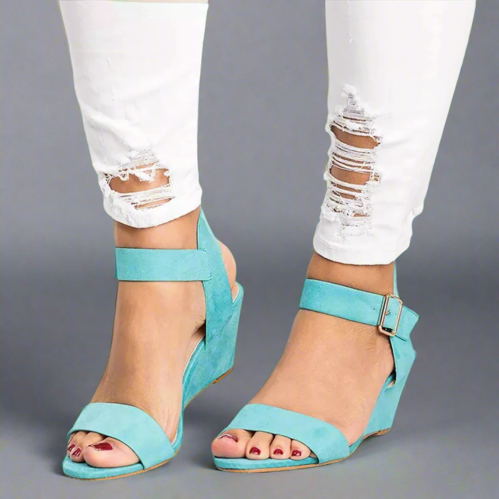 GUNDELINDE I BEQUEME KEILABSATZ-SANDALEN