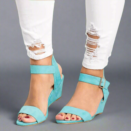 GUNDELINDE I BEQUEME KEILABSATZ-SANDALEN