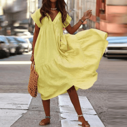 Silvia – Elegantes Kleid mit Bauchbedeckung