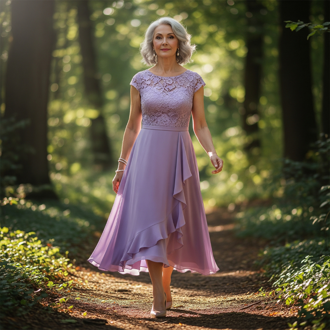 LUCINDA I MODERNES MIDIKLEID