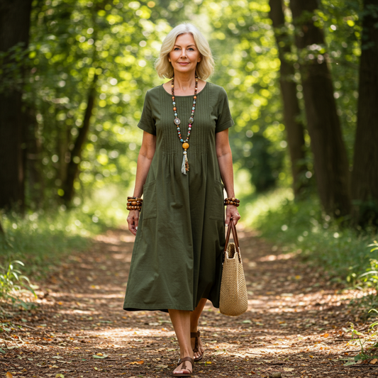 EHRENFRIEDA I LÄSSIGES FALTENKLEID