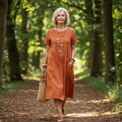 EHRENFRIEDA I LÄSSIGES FALTENKLEID