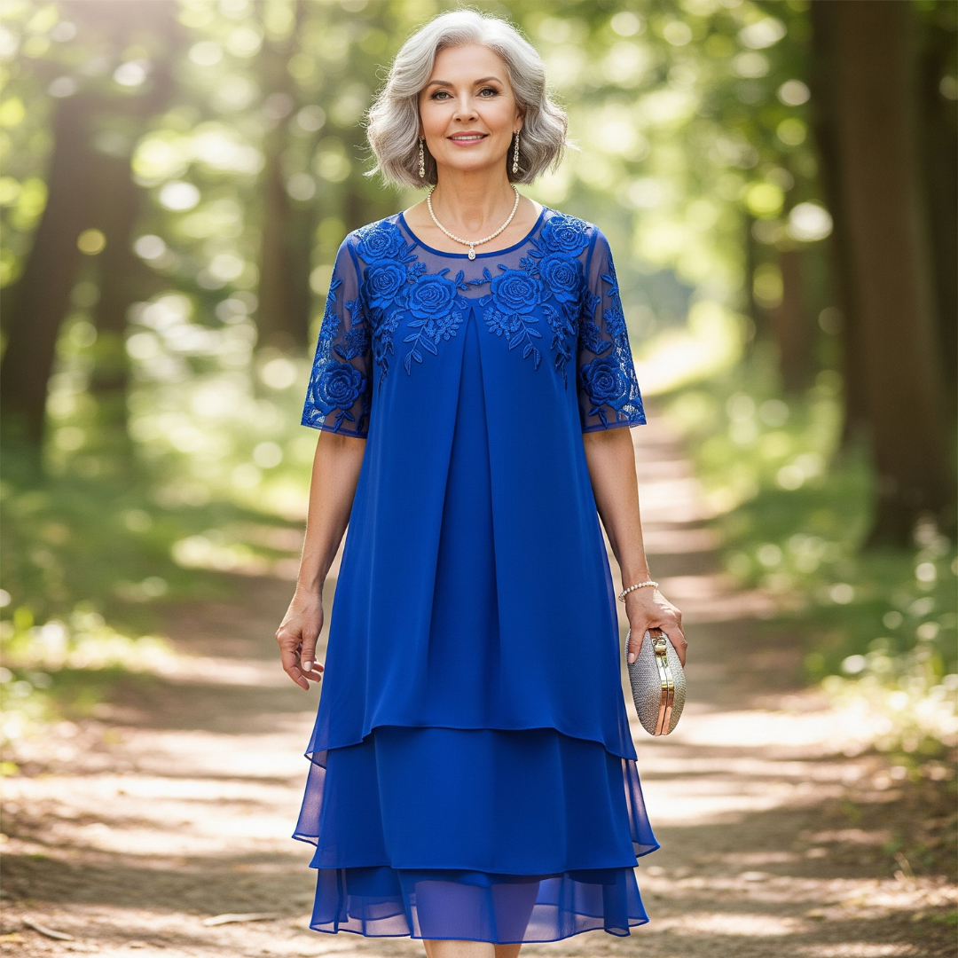 FRIEDELE I LUXURIÖSES BESTICKTES KLEID