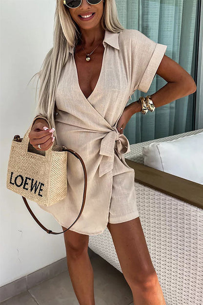 Nina™ — Trendy Jumpsuit aus Leinen und Baumwolle