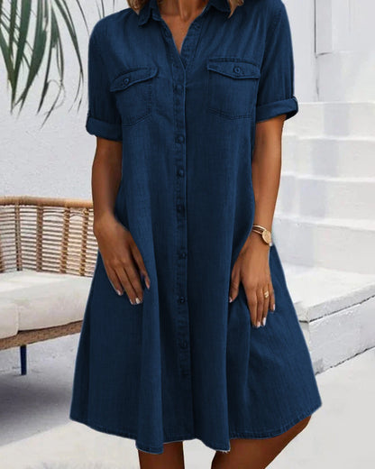 EVELINA I VIELSEITIGES MIDI-HEMDKLEID