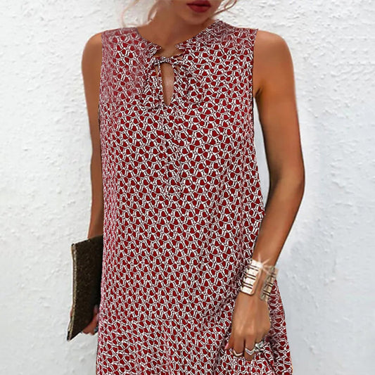 MARIT I ÄRMELLOSES VINTAGE-KLEID