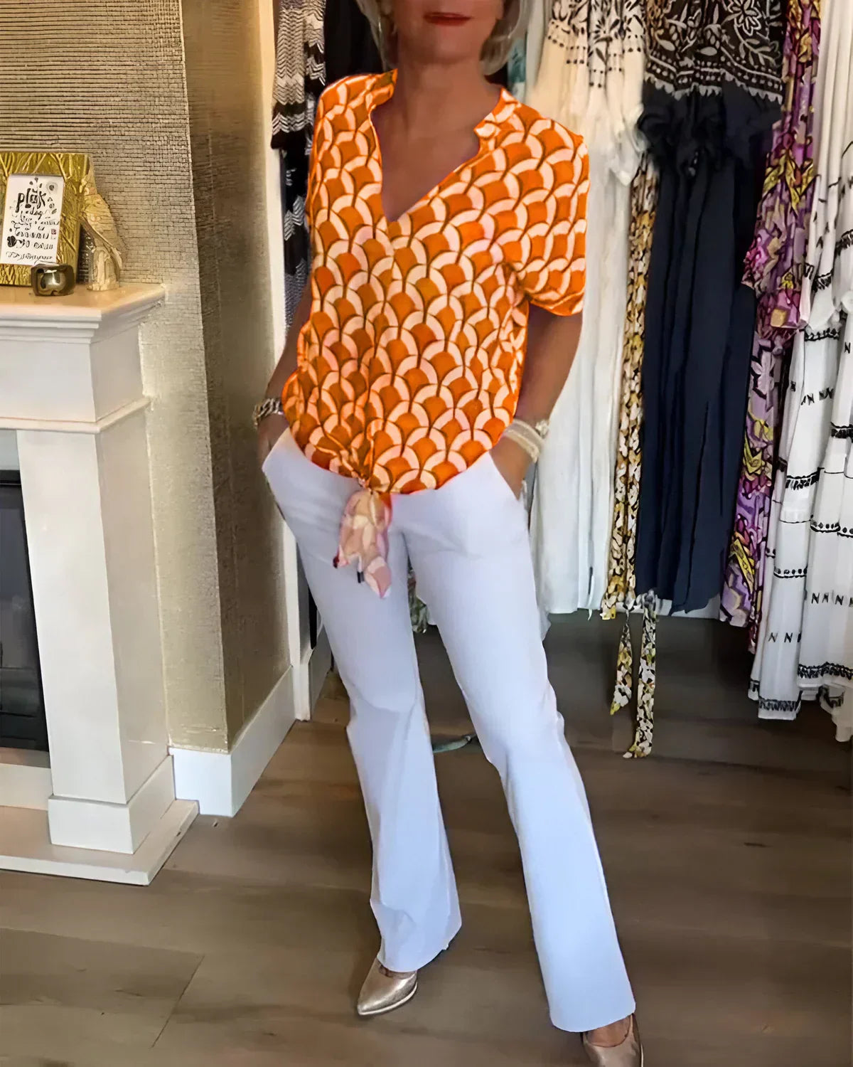 Sienna | Elegant Printed Blouse