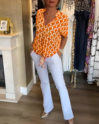 Sienna | Elegant Printed Blouse